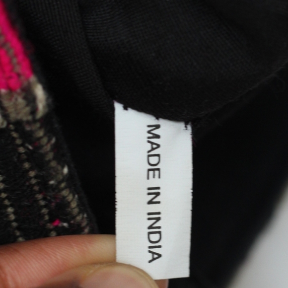 Pink & Green Boho Geometric Corduroy Tote Bag- Pre-owned - Picture 11 of 15